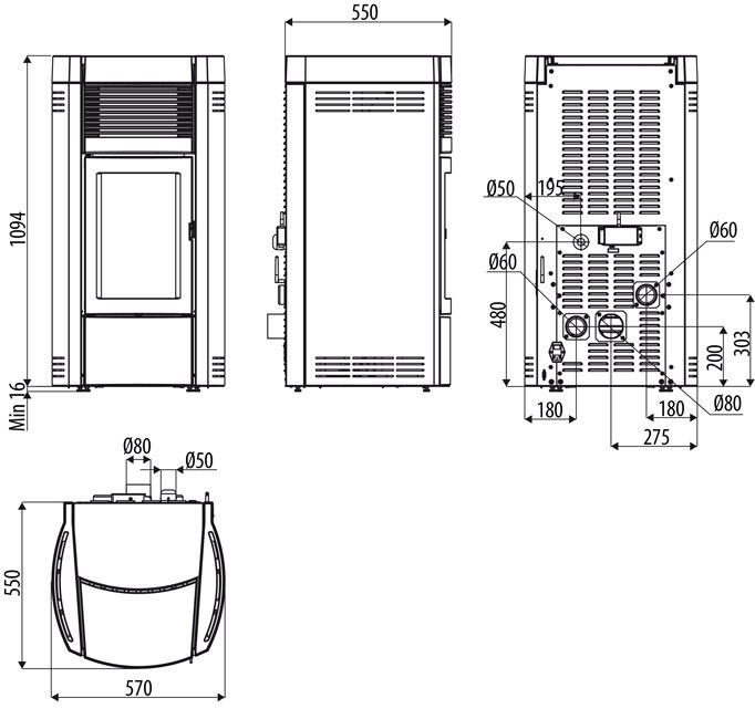 MCZ PIEC WOLNOSTOJĄCY MUSA COMFORT AIR 12,0 MCZ PIEC WOLNOSTOJĄCY MUSA COMFORT AIR 12,0