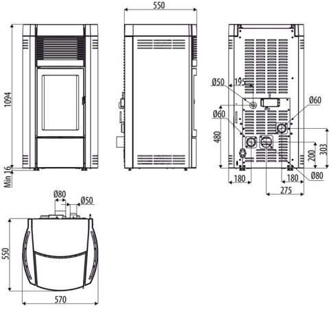 MCZ PIEC WOLNOSTOJĄCY MUSA COMFORT AIR 12,0 MCZ PIEC WOLNOSTOJĄCY MUSA COMFORT AIR 12,0