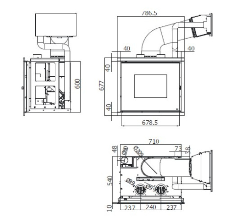 MCZ WKŁAD KOMINKOWY VIVO 80 C. AIR SLIM MCZ WKŁAD KOMINKOWY VIVO 80 C. AIR SLIM