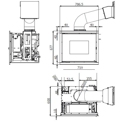 MCZ WKŁAD KOMINKOWY VIVO 80 HYDRO MCZ WKŁAD KOMINKOWY VIVO 80 HYDRO