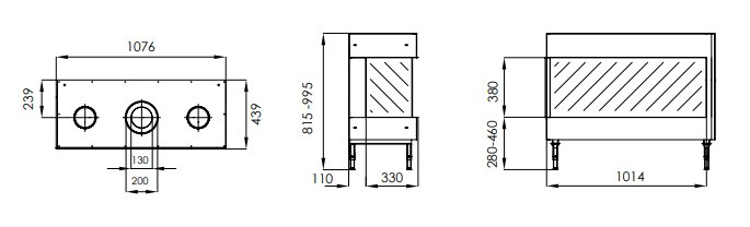 DREAMFIRE KOMINEK GAZOWY 120 L/P DREAMFIRE KOMINEK GAZOWY 120 L/P