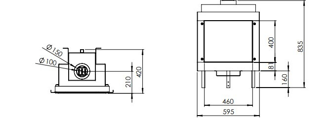 DREAMFIRE KOMINEK GAZOWY SQUARE MINI DREAMFIRE KOMINEK GAZOWY SQUARE MINI