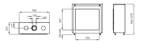 DREAMFIRE KOMINEK GAZOWY SQUARE DREAMFIRE KOMINEK GAZOWY SQUARE