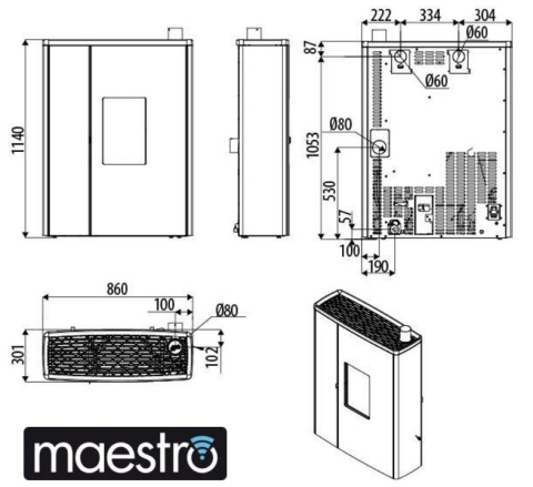MCZ PIEC WOLNOSTOJĄCY DOC COMFORT AIR MCZ PIEC WOLNOSTOJĄCY DOC COMFORT AIR