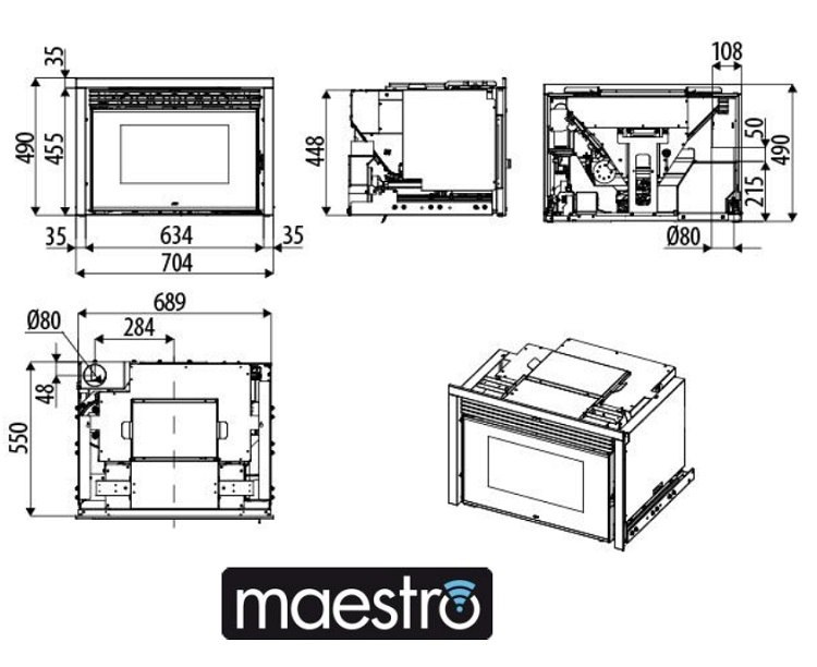 MCZ WKŁAD KOMINKOWY BOXTERM 70 SLIDE AIR MCZ WKŁAD KOMINKOWY BOXTERM 70 SLIDE AIR
