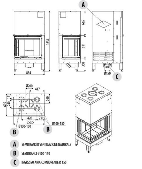 MCZ WKŁAD KOMINKOWY PLASMA 75 DX LH MCZ WKŁAD KOMINKOWY PLASMA 75 DX LH