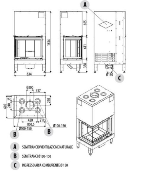 MCZ WKŁAD KOMINKOWY PLASMA 75 DX LH MCZ WKŁAD KOMINKOWY PLASMA 75 DX LH