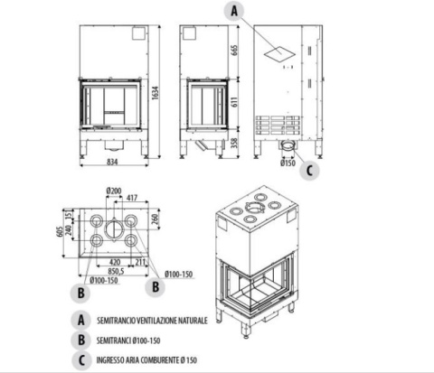 MCZ WKŁAD KOMINKOWY PLASMA 75 SX RH MCZ WKŁAD KOMINKOWY PLASMA 75 SX RH