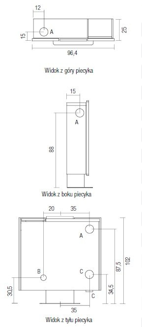 CADEL PIEC WALL3 AIR PLUS KAFEL 10,0 KW CADEL PIEC WALL3 AIR PLUS KAFEL 10,0 KW
