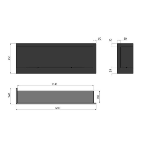 SIMPLE FIRE BIOKOMINEK CORNER 1200 LEWY SIMPLE FIRE BIOKOMINEK CORNER 1200 LEWY