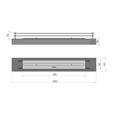 SIMPLE FIRE BIOKOMINEK FIRE BOX 1200 SIMPLE FIRE BIOKOMINEK FIRE BOX 1200