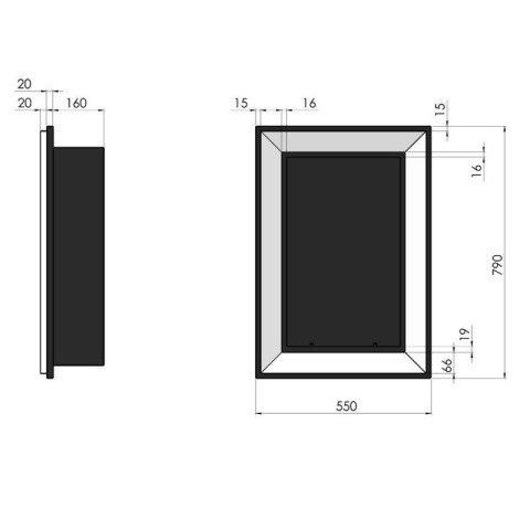 SIMPLE FIRE BIOKOMINEK FRAME 550 BIAŁY SIMPLE FIRE BIOKOMINEK FRAME 550 BIAŁY
