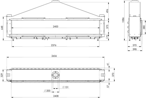 ELEMENT4 KOMINEK GAZOWY MODORE 240 ELEMENT4 KOMINEK GAZOWY MODORE 240