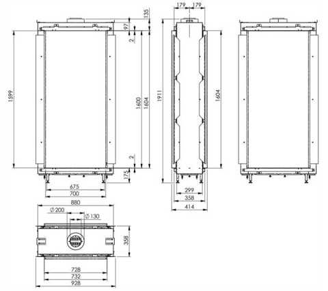 ELEMENT4 KOMINEK GAZOWY SKY LARGE T ELEMENT4 KOMINEK GAZOWY SKY LARGE T