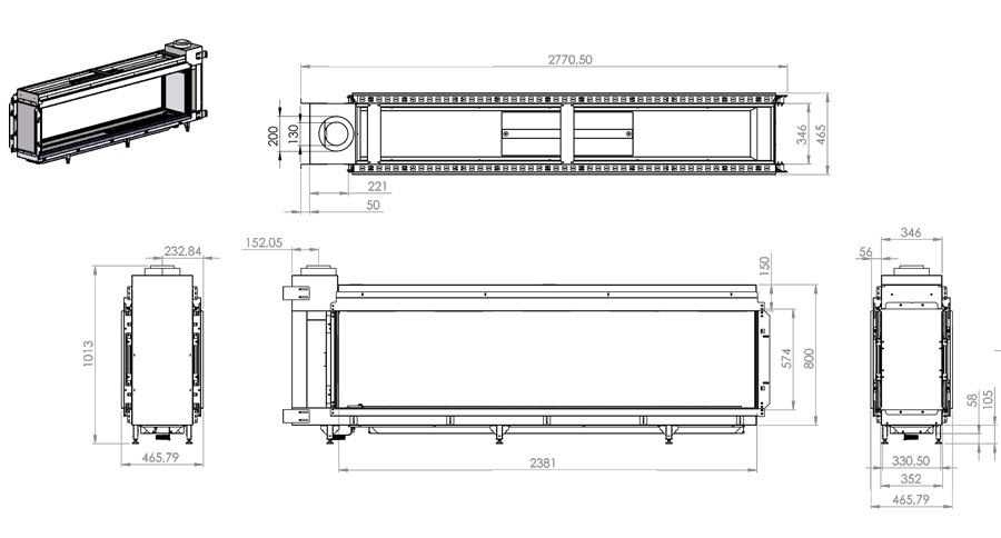 ELEMENT4 KOMINEK GAZOWY TENORE 240 H ELEMENT4 KOMINEK GAZOWY TENORE 240 H