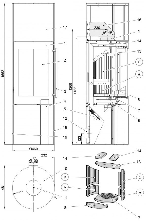 HAAS+SOHN PIEC KOMINKOWY OVALIS GRANDE HAAS+SOHN PIEC KOMINKOWY OVALIS GRANDE