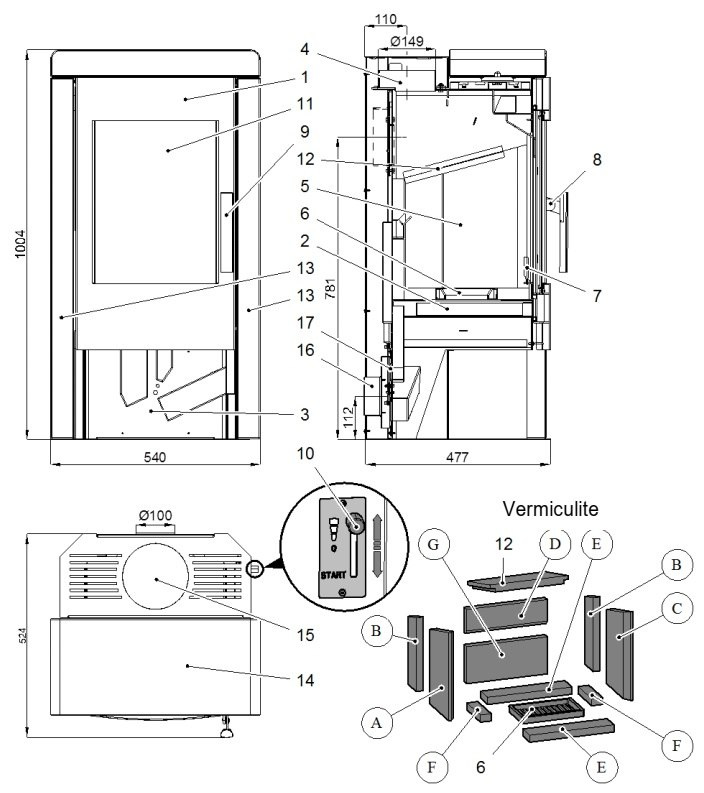 HAAS+SOHN PIEC KOMINKOWY PINEROLO WOODSTONE PRESTIGE HAAS+SOHN PIEC KOMINKOWY PINEROLO WOODSTONE PRESTIGE