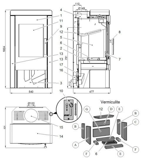 HAAS+SOHN PIEC KOMINKOWY PINEROLO WOODSTONE PRESTIGE HAAS+SOHN PIEC KOMINKOWY PINEROLO WOODSTONE PRESTIGE