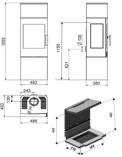HAAS+SOHN PIEC KOMINKOWY SALZBURG EASY ZAMKNIĘTY BOX HAAS+SOHN PIEC KOMINKOWY SALZBURG EASY ZAMKNIĘTY BOX