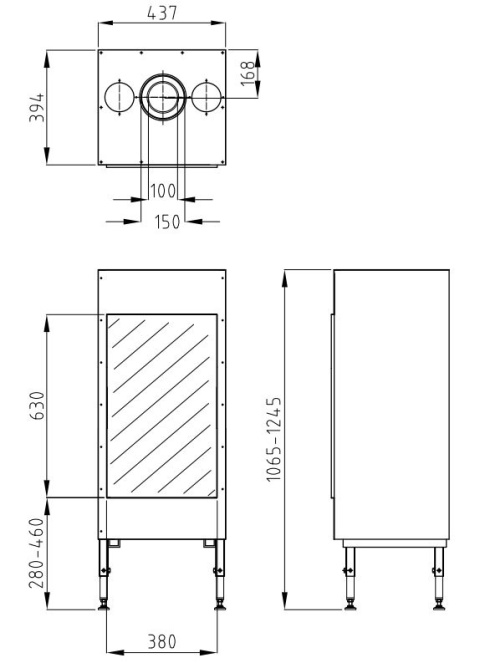 HELEX KOMINEK GAZOWY TRIMLINE 38 FRONT HELEX KOMINEK GAZOWY TRIMLINE 38 FRONT