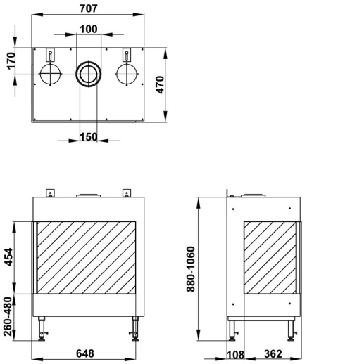 HELEX KOMINEK GAZOWY TRIMLINE 64 CORNER HELEX KOMINEK GAZOWY TRIMLINE 64 CORNER