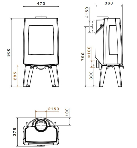 DOVRE PIEC WOLNOSTOJĄCY SENSE 113 DOVRE PIEC WOLNOSTOJĄCY SENSE 113
