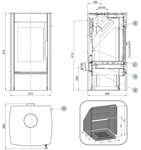 HAAS+SOHN PIEC KOMINKOWY KALIX HAAS+SOHN PIEC KOMINKOWY KALIX