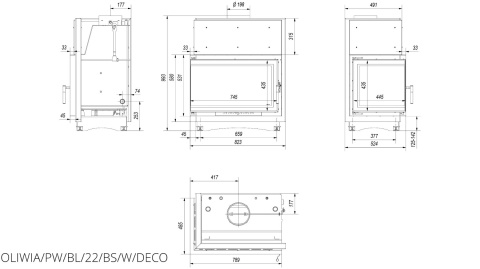 KRATKI WKŁAD KOMINKOWY OLIWIA PW 22 LEWY BS DECO KRATKI WKŁAD KOMINKOWY OLIWIA PW 22 LEWY BS DECO