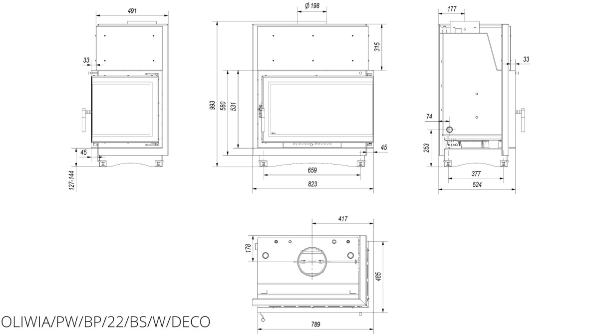 KRATKI WKŁAD KOMINKOWY OLIWIA PW 22 PRAWY BS DECO KRATKI WKŁAD KOMINKOWY OLIWIA PW 22 PRAWY BS DECO