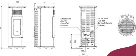 RAVELLI PIEC WOLNOSTOJĄCY R - EVOLUTION 11 V CERAMIKA RAVELLI PIEC WOLNOSTOJĄCY R - EVOLUTION 11 V CERAMIKA