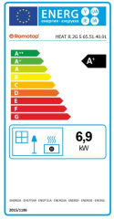 ROMOTOP WKŁAD KOMINKOWY HEAT R/L 2G S 65.51.40.21 HR2SG 21/ HL2SG 21