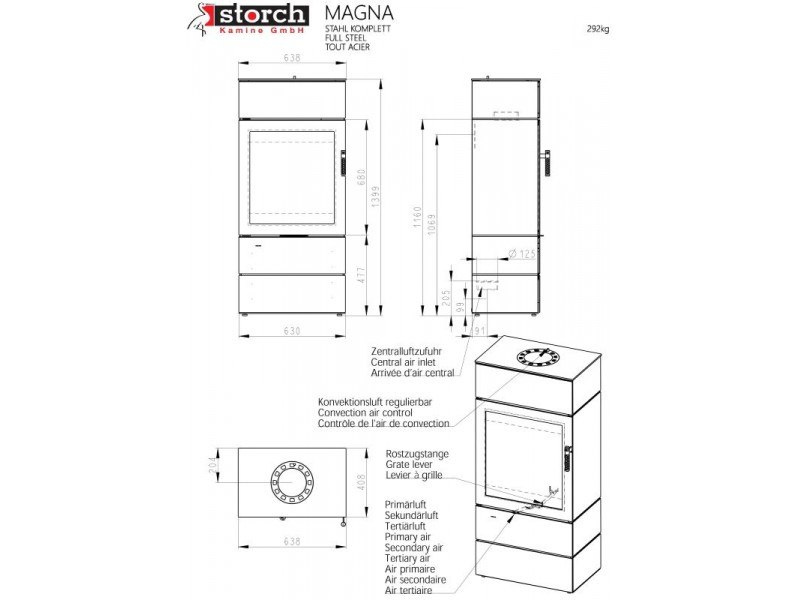 STORCH PIEC KOMINKOWY MAGNA SE BOX METAL STORCH PIEC KOMINKOWY MAGNA SE BOX METAL