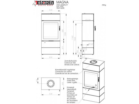 STORCH PIEC KOMINKOWY MAGNA SE BOX METAL STORCH PIEC KOMINKOWY MAGNA SE BOX METAL