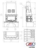 ABX PIEC KOMINKOWY LAPONIE KAFLE