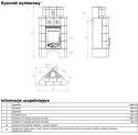 ABX PIEC KOMINKOWY REGINA NAROŻNA Z NADSTAWKĄ KAFLE BUCHE