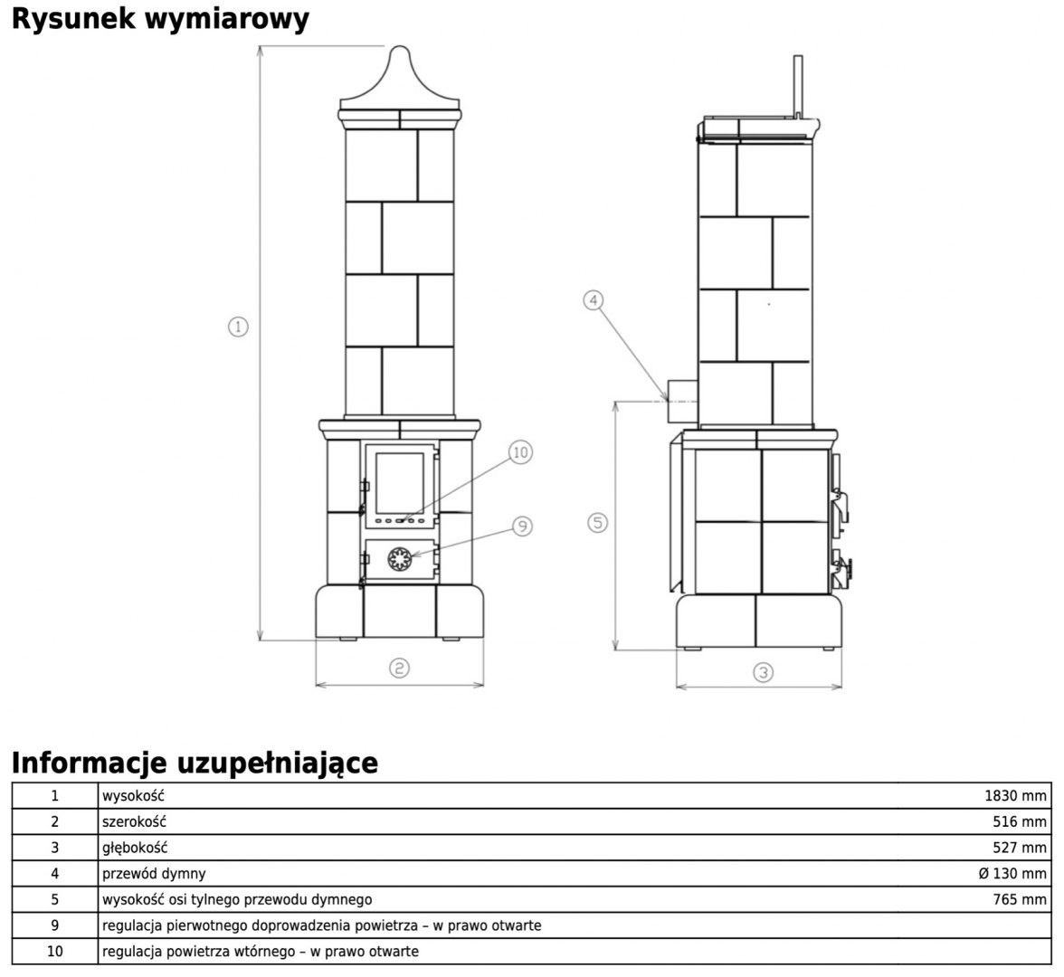 ABX PIEC KOMINKOWY VALDEK KAFLE BRĄZ ABX PIEC KOMINKOWY VALDEK KAFLE BRĄZ
