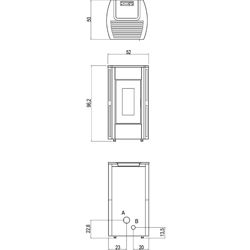 CADEL PIEC PERLA3 7,0 KW CADEL PIEC PERLA3 7,0 KW