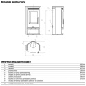 ABX PIEC KOMINKOWY ARKTIS 6 STEATYT/SZARY