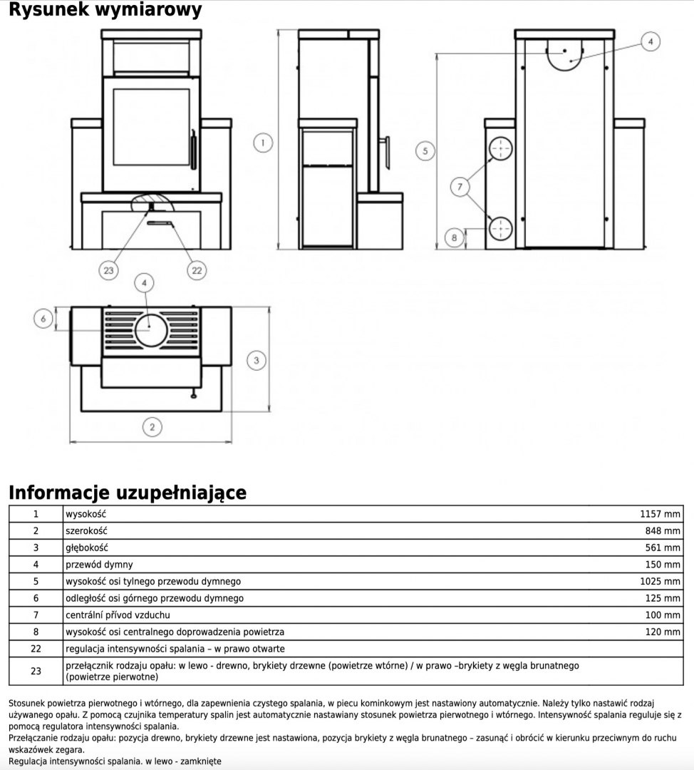 ABX PIEC KOMINKOWY HAMAR GRANIT/CZARNY ABX PIEC KOMINKOWY HAMAR GRANIT/CZARNY