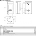 ABX PIEC KOMINKOWY ISLAND 7 STEATYT/SZARY