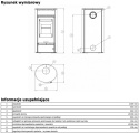 ABX PIEC KOMINKOWY POLAR 5 CZARNY