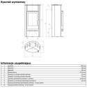 ABX PIEC KOMINKOWY PORI 5 PIASKOWIEC/CZARNY