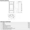 ABX PIEC KOMINKOWY PORI 7 PIASKOWIEC/CZARNY