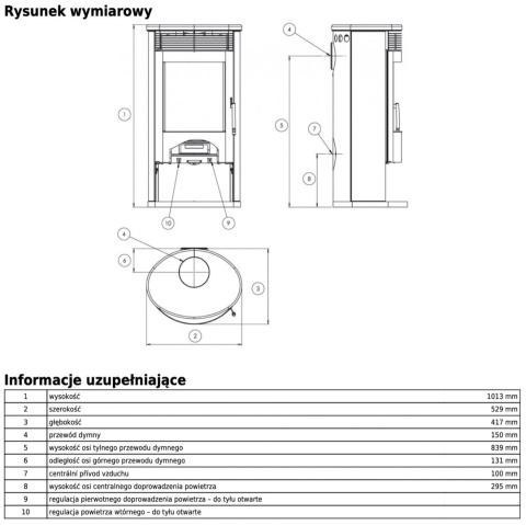 ABX PIEC KOMINKOWY TARTU 5 SZARY ABX PIEC KOMINKOWY TARTU 5 SZARY
