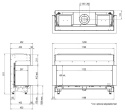 FABER KOMINEK GAZOWY MATRIX LINEAR 1050/400 III