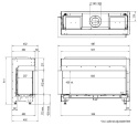 FABER KOMINEK GAZOWY MATRIX LINEAR 800/400 II