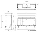 FABER KOMINEK GAZOWY MATRIX LINEAR 800/400 I