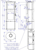 ROMOTOP PIEC KOMINKOWY Z PIEKARNIKIEM LUGO N 03 BF METAL