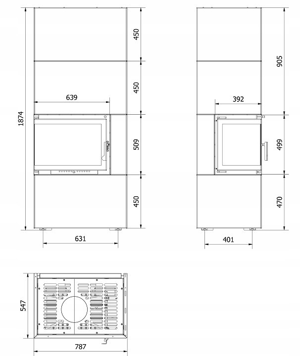 KRATKI WKŁAD KOMINKOWY SIMPLE 8 BS Z ZABUDOWA BOX LEWY CZARNY KRATKI WKŁAD KOMINKOWY SIMPLE 8 BS Z ZABUDOWA BOX LEWY CZARNY