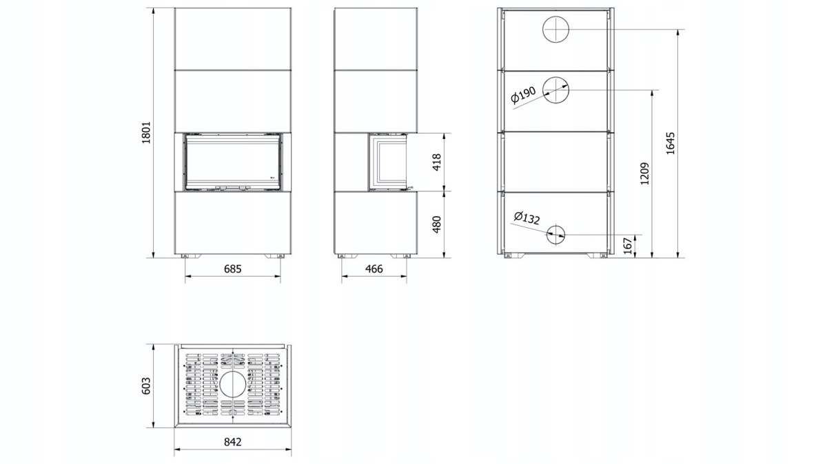 KRATKI NBC 7 Z ZABUDOWĄ HOME EASY BOX CZARNY KRATKI NBC 7 Z ZABUDOWĄ HOME EASY BOX CZARNY